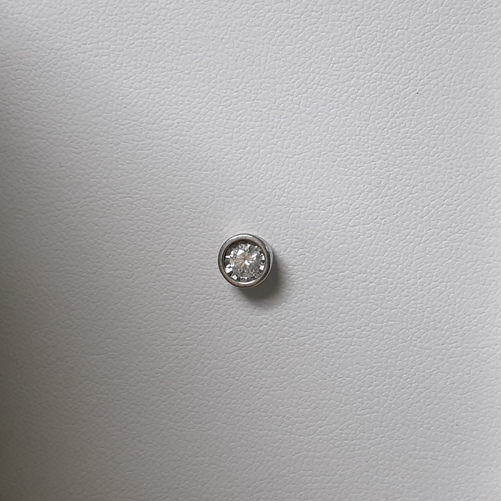 Effy diamond bezel pendant in sterling silver